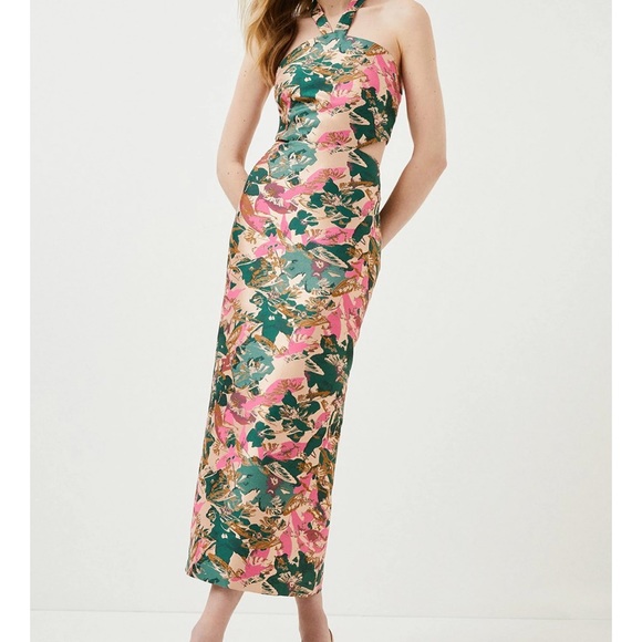 ISO karen miller jacquard dress size 0 or 2 or 4 - Picture 2 of 2